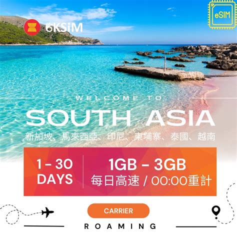 【esim】新加坡、馬來西亞、 印尼、泰國上網吃到飽 各天數流量 各天數流量 Oksim 全球上網