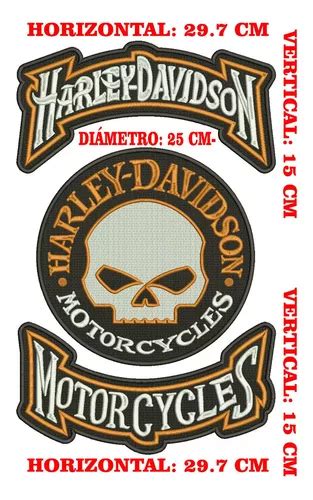 Harley Davidson Parche Bordado Para Espalda Cuotas Sin Inter S