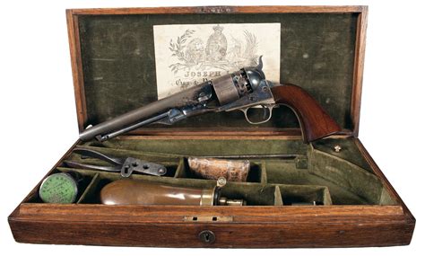 Rare London Cased And Proofed Colt Model 1860 Army Revolver Rock