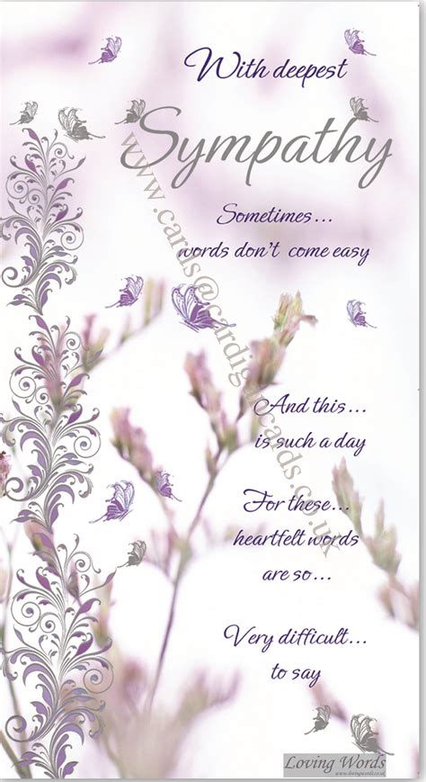 With Deepest Sympathy | Greeting Cards by Loving Words