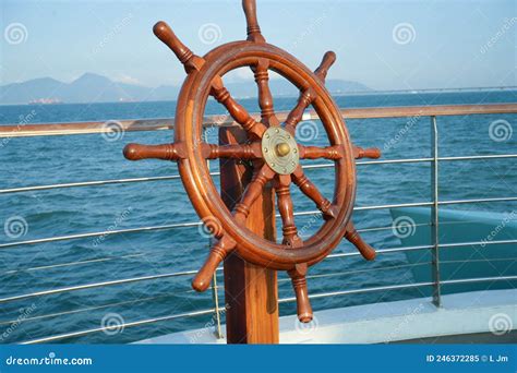 Rudder of sea cruise ship stock image. Image of ship - 246372285