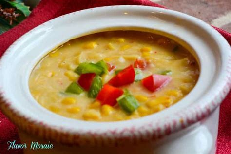 Spicy Corn Chowder Light - Flavor Mosaic