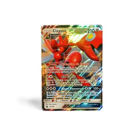 Carte Pokémon Cizayox GX 210 PV 90 168 SL7 Tempête Céleste NEUF FR