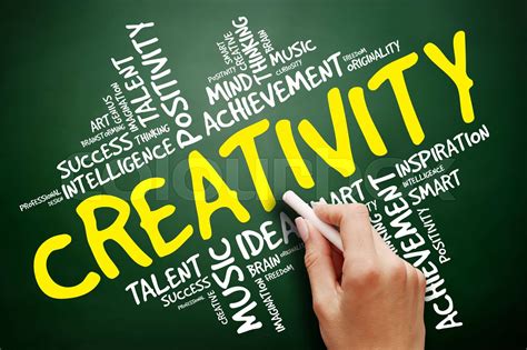 Creativity Word Cloud Business Concept Stock Image Colourbox