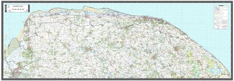 Norfolk Coast - AONB Wall Map