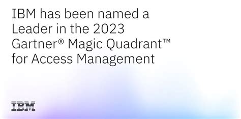 IBM es nombrado líder en el Cuadrante Mágico de Gartner de 2023 para