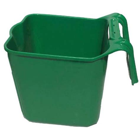 Tuff Stuff Products 14 Qt Square Fence Hook Bucket Green