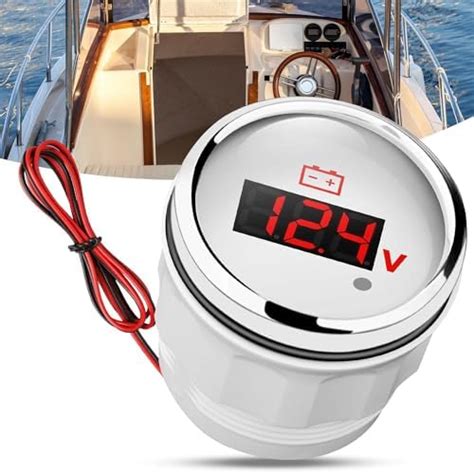 Amazon Geloo Mm Marine Voltage Gauge Volt Meter Gauges Boat