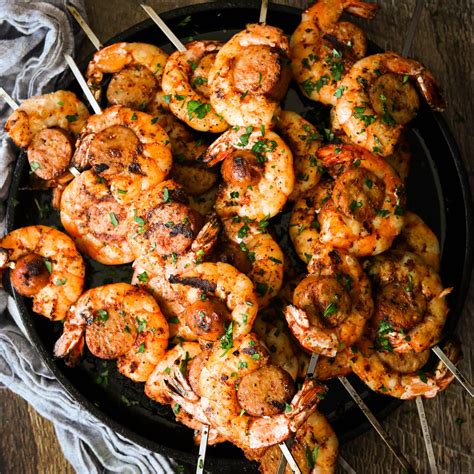 Grilled Cajun Shrimp And Sausage Skewers What Great Grandma Ate