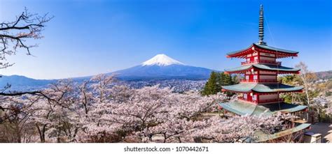 Fujiyoshida City Yamanashi Prefecture Japan April Stock Photo ...