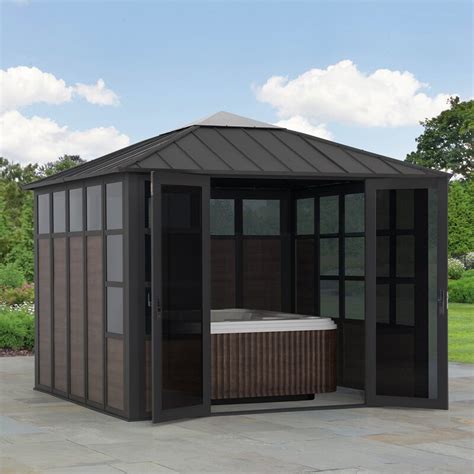 Sol Outdoor Brookins Ft W X Ft D Steel Patio Gazebo Wayfair