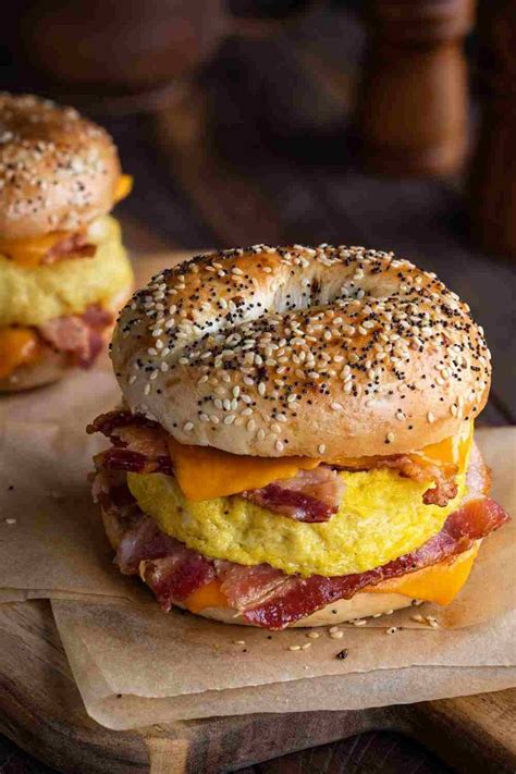 Bagel Breakfast Sandwich Ideas Recept Bagel Recept Bagels Recepten