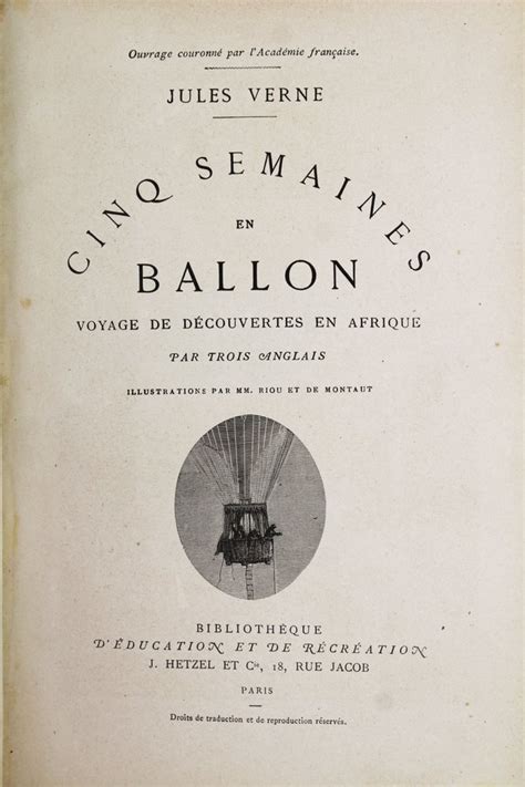 Jules Verne Cinq Semaines En Ballon Voyage Au Centre De La Terre