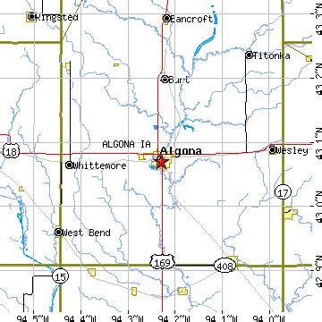 Algona, Iowa (IA) ~ population data, races, housing & economy