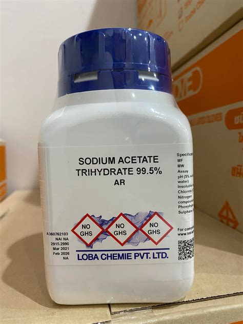 Sodium Acetate Trihydrate Ar Grade Loba