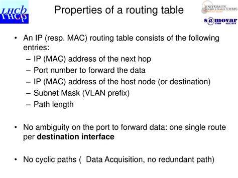 PPT - Generating routing tables using a relational Database PowerPoint ...