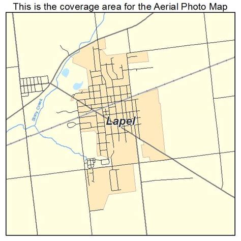 Aerial Photography Map of Lapel, IN Indiana