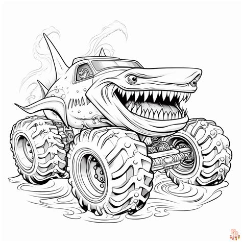Hot Wheels Monster Truck Coloring Pages