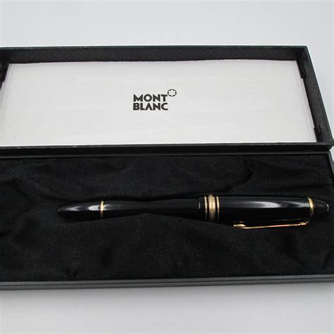 Montblanc Meisterstück 146 Resina Negra Y Chapados Oro Caja El