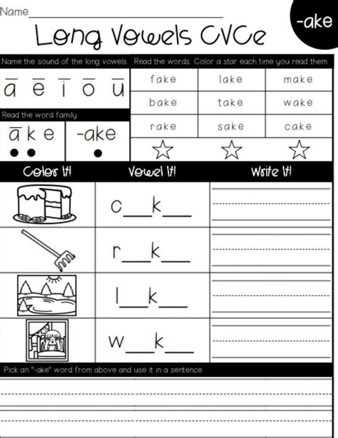 124076 Long Vowels Cvce Ake Words Ms Dowdy