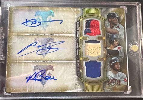 Topps Triple Threads Rafael Devers Xander Bogaerts Andrew