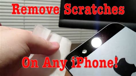 How To Clean And Remove Scratches On The Iphone Youtube