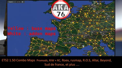 206 ETS2 1 50 Combo Maps Promods 2 70 RIW Horn Of Arfica Project