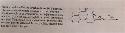 Solved Starting With The Kekul Structure Below For Chegg