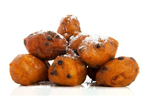 Two Dutch Donut Also Known As Oliebol Traditional New Year S Ev Stock