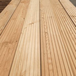 Siberian Larch Decking Grooved Profile House Land Holz