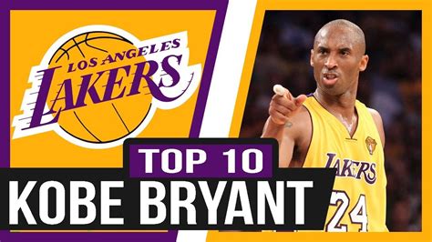 🔵 Las 10 Mejores Jugadas De Kobe Bryant En Los Angeles Lakers 🔵 Top 10