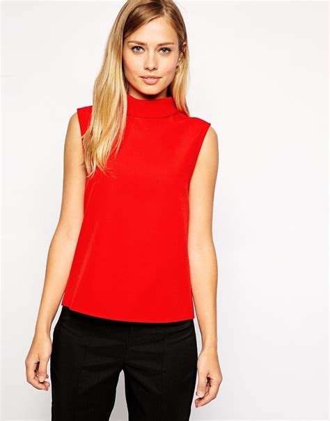 Asos Top Sans Manches à Col Montant Asos Pickture