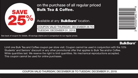 Bulk Barn Coupons December 26 to 31