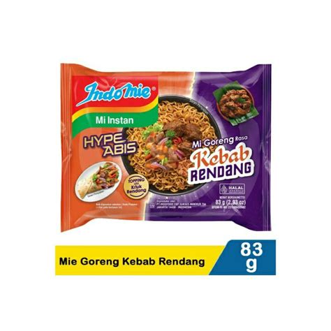 Jual Indomie Mie Goreng Kebab Rendang 83G Shopee Indonesia