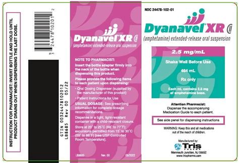 Dyanavel Xr Package Insert Drugs