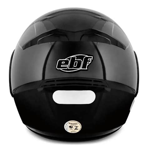 Capacete Escamoteável Robocop Ebf E8 Solid Preto Brilhoebfnew E8 Solid