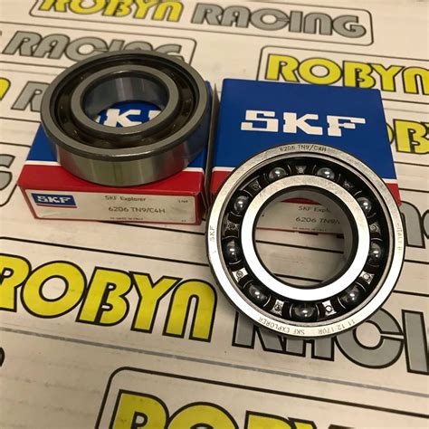 SKF 6206 TN9 C4 Main Bearing Set Aprilia RS AF1 125cc Robyn Racing