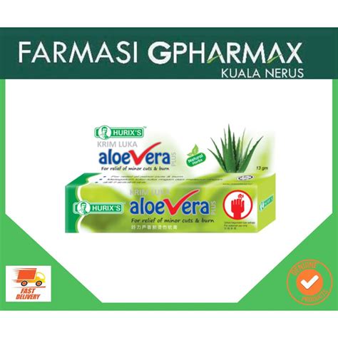 Hurixs Krim Luka Aloe Vera Plus 13g Shopee Malaysia