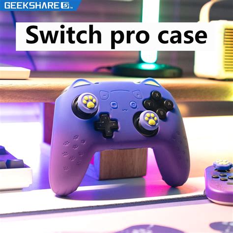 Geekshare Switch Pro Capa Controladora Polegar Capas De Silicone