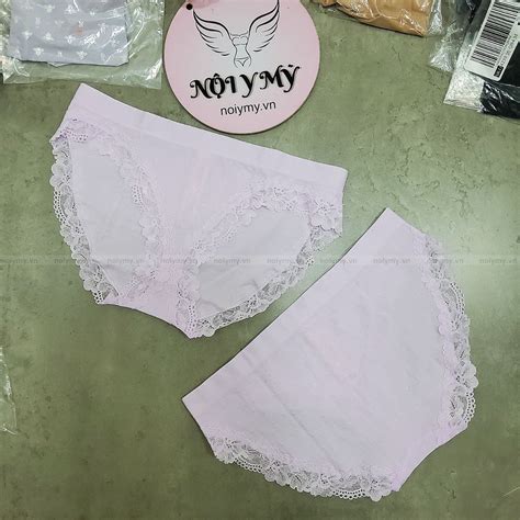 Quần lót Victorias Secret bikini thun seamless viền ren màu tím 421898qcj Nội y Mỹ