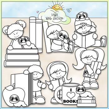 Bookworm Clip Art Black And White