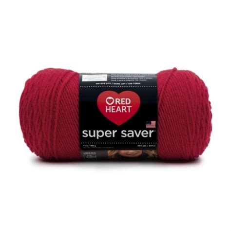 Red Heart® Super Saver® Cherry Red Yarn, 1 ct / 364 yds - Fry’s Food Stores