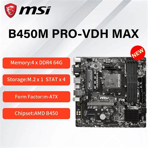 Msi B450m Pro Vdh Max Motherboard Inspired From Architectural Design With Core Boost Ddr4 Boost