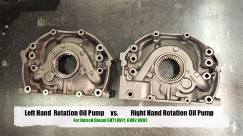 Left Hand Vs Right Hand Oil Pump For Detroit Diesel 6v71 8v71 6v92 8v92