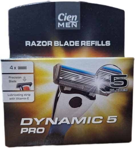 Lidl Cien Men Dynamic 5 Pro Razor Refills Pack Of 4 Amazon Co Uk