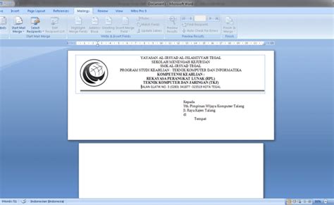 Cara Print Amplop Surat Di Microsoft Word – Otosection