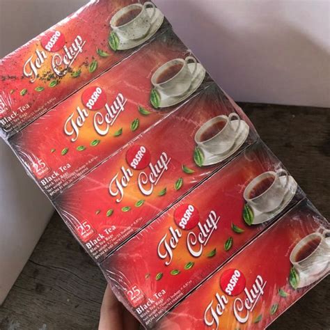 TEA CELUP SOSRO TEH ASLI PILIHAN 25s BLACK TEA Lazada Indonesia