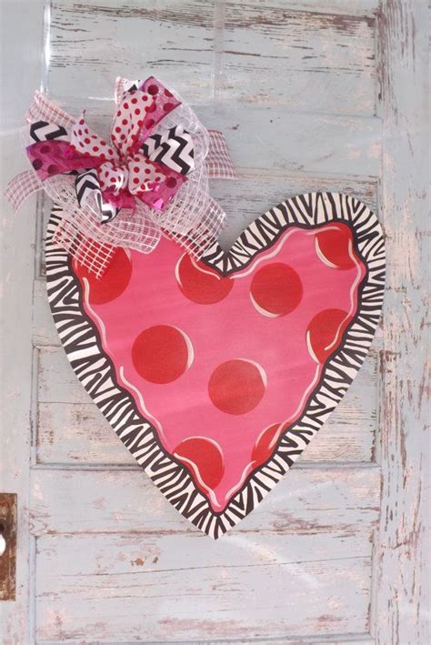 Valentine S Day Door Hanger Heart Door Hanger By Bluepickledesigns