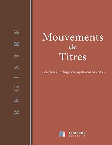 Registre Des Mouvements De Titres V Enregistrement Des Acquisitions