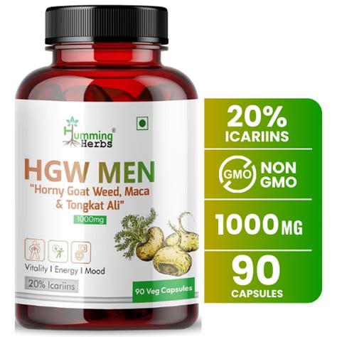 Horny Goat Weed With Maca Root Mg Capsules Humming Herbs